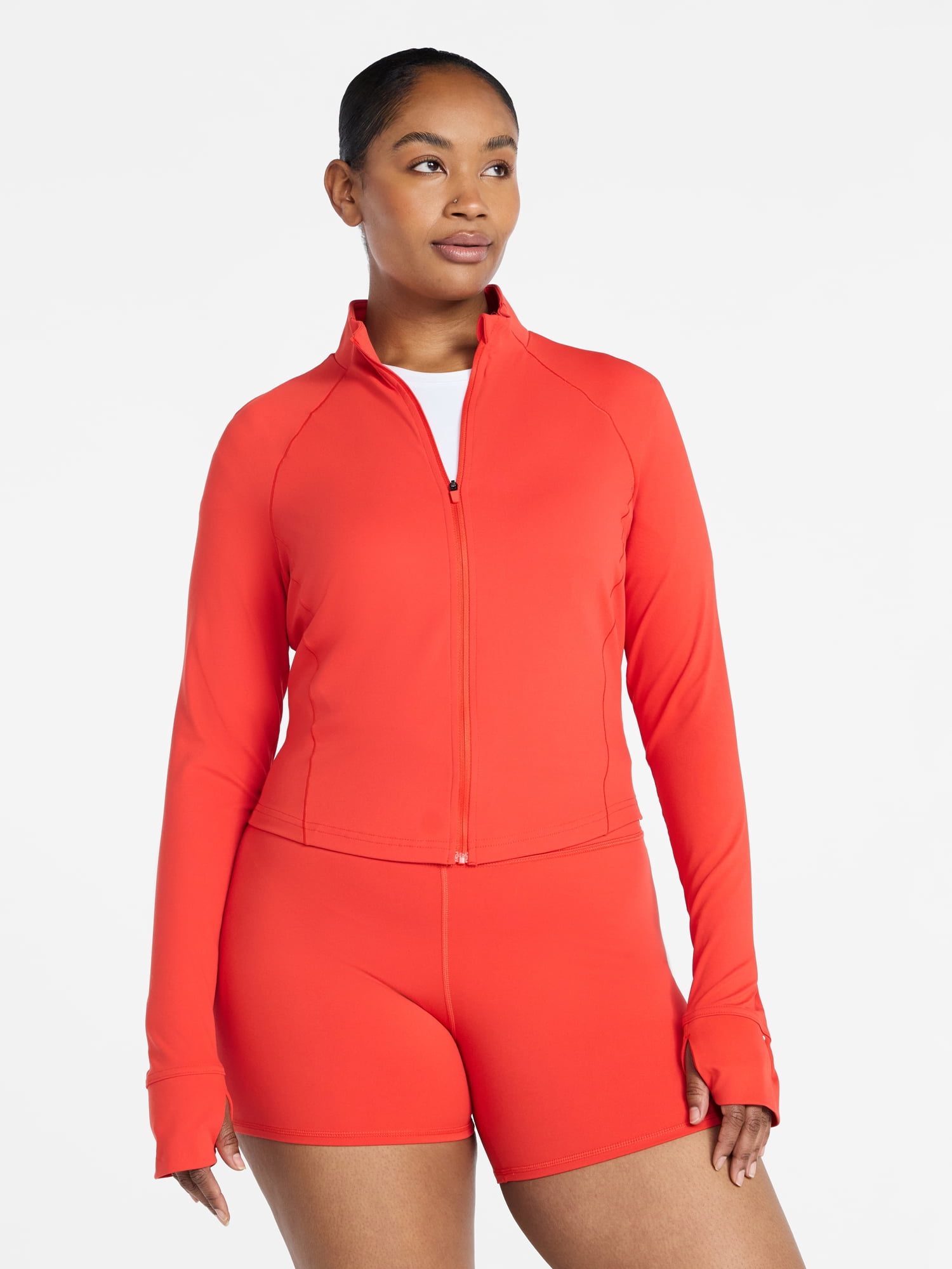 Avia Women's SoftSculpt Cropped Jacket, Sizes XS-XXXL
