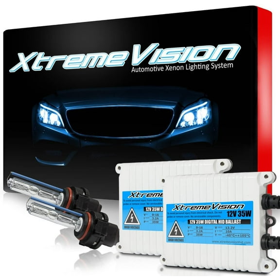 XtremeVision AC 35W HID Kit Xenon Light Headlight 5202 H16/9009 8000K - Medium Blue