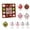 Multicolour, variant on EGNMCR 42Pcs Christmas Tree Balls Ornaments for Xmas Christmas Tree Shatterproof Christmas Tree Decorations Hanging Ball for Holiday Wedding Party Christmas Decorations