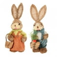 thumbnail image 4 of 2x Figuras de primavera Adornos de conejito de Pascua Esculturas de paja artificial para estilo B, 4 of 9