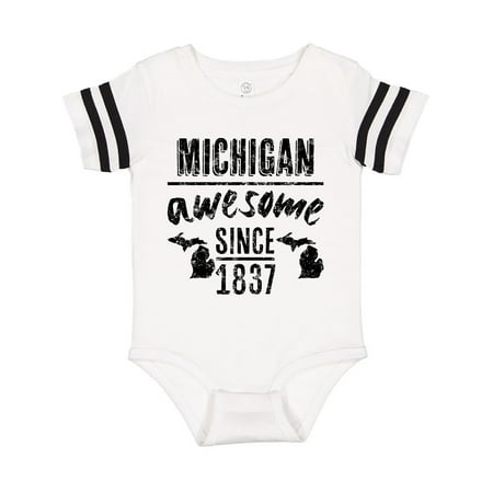 

Inktastic Michigan Awesome Since 1837 Gift Baby Boy or Baby Girl Bodysuit
