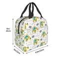 thumbnail image 3 of Honeii Dinosaur on Excavator Print Lunch Bag Women, Lunch Box Lunch Bag for Women Adult Men, Small Leakproof Cute Lunch Tote Large Capacity Reusable, 3 of 8