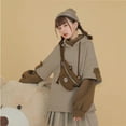 thumbnail image 2 of Fesfesfes Cute Bear Tops Hoodie Fall Winter Young Ladies Long Sleeve Lovely Bear Style Teen Girls Sweatshirt Plus Size Women Personality Y2K Hooded Tops with Bag, 2 of 7