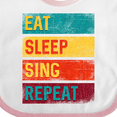 thumbnail image 4 of Inktastic Choir Music Eat Sleep Sing Repeat Boys or Girls Baby Bib, 4 of 4