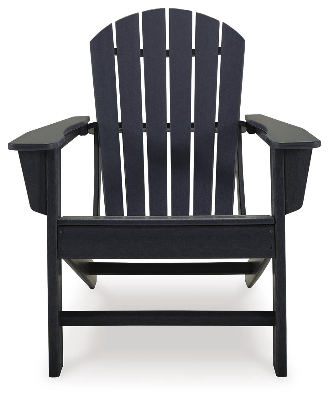 Signature Design by Ashley Sundown Treasure Outdoor Patio HDPE Weather Resistant Adirondack Chair, Black
