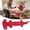 Red, variant on Hammerhead Shark Squeaky Dog Toy Indestructible Stuffing Free Chew Toy for Medium Large Breeds and Teeth Cleaning