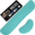 thumbnail image 1 of GORILLA GRIP Silky Memory Foam Wrist Rest for Computer Keyboard, , Ergonomic Design for Typing Pain Relief, Desk Pads Support Hand and Arm, Mousepad Rests, Stain Resistant, 2 Piece Pad, Black, 1 of 10