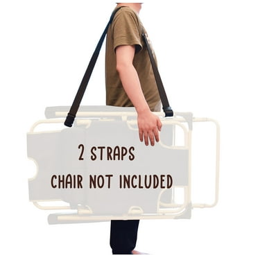 (2 Pack)Adjustable Beach Chair Carry Strap, Folding Chair Shoulder Strap for Beaches, Camping, Backpacking, Picnics and Other Items