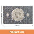 thumbnail image 4 of Gray Vintage Bathroom Runner Rug: Soft, Non-Slip, Machine-Washable Floor Mat, Ideal for Sink, Shower, Bathtub, Enhances Traditional Farmhouse Style, 20x32 in, 4 of 5