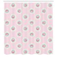 thumbnail image 3 of Ambesonne Shabby Flora Shower Curtain, Retro Floral Cabin, 69"Wx75"L, Pale Pink Seafoam White, 3 of 3