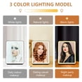 thumbnail image 4 of Espejo de maquillaje portátil WEILY de viaje con 72 luces LED, color negro, 4 of 7
