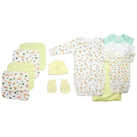 Bambini Neutral Newborn Baby 11 Pc Layette Baby Shower Gift Set