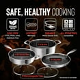 thumbnail image 3 of Hell's Kitchen Ceramic Hybrid 5 Piece Cookware Set, 3 of 4