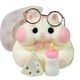 thumbnail image 1 of Juguete Squishy para hámster hecho a mano, de silicona realista, blanco, 1 of 9
