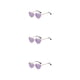 thumbnail image 5 of Gafas de sol Sonducket en forma de corazón montura de metal dorado lentes Tac protección solar púrpura Type1 NO1, 5 of 6