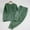 #Green, variant on DPTALR Women's Winter Loose Solid Color Thick Warm Velvet Pajama Set,Red,Size S