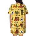 thumbnail image 3 of Lsque Forest Guard Women's Short-Sleeved Pajama Set - 2 Piece Soft and Lightweight Sleepwear Set-XX-Large, 3 of 9