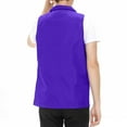 thumbnail image 6 of BXINGOHAI Men's Lightweight Softshell Vest Casual Full Zip Sleeveless Jacket for Golf Travel Hiking Running 2025 Purple,XXXL, 6 of 7