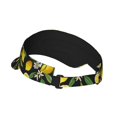 thumbnail image 2 of Balery Lemon Fruits Flowers Leaves Sport Wear Athletic Visor Sun Sports Visor Hat Visor Adjustable Cap for Women and Men (One Size), 2 of 8