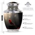 thumbnail image 2 of MUKTIVE Cardinal Memorial Urn for Human Adult Male - Human Urns for Ashes Adult Female - Large Urns for Cremated Remains - 10 Inch Urn for Father, 2 of 7