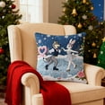 thumbnail image 5 of chaungfeng Christmas Decorations, Print Christmas Pillow Covers 18" x 18", with 8 Cute Patterns, Throw Pillow Covers for Home Christmas Decor, Soft Linen Material, 5 of 6