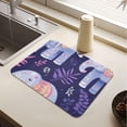 thumbnail image 6 of Cartoon Blue Elephant Dish Drying Mat for Kitchen Counter Absorbent Drainer Mats (15.7X11.8inch), 6 of 8