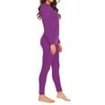 thumbnail image 4 of Women's Thermal Underwear Set, Thin Base Layer, Thermal Long-Sleeved Top and Pants, Lightweight Warm Clothing for Cold Seasons and Layering,Purple,2XL, 4 of 6