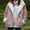 Pink, variant on Hueook Puffer Jacket Womens Fleece Jacket Women Warm Quilted Jackets for Women Long Sleeve Floral Soild Puffer Jacket Coats with Pockets White 4X