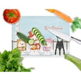 thumbnail image 2 of Caroline's Treasures Merry Christmas Carolers Standard Schnauzer Salt and Pepper Glass Cutting Board Large, 2 of 2