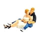 thumbnail image 3 of Figuras de pareja, figuras coleccionables de resina, modelos multiusos para escenas. sentado blanco, 3 of 9