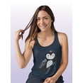 thumbnail image 2 of Crowned Critter I Racerback Tank Women -Victoria Borges Designs, Female x-Large, 2 of 4