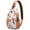 Marine Adorable Crab-51, variant on Sling Backpack Hiking Casual Sport Daypack Tower Pink () Gym Sports Travel Hiking Daypack Hiking Bag for Women Men