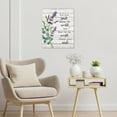 thumbnail image 3 of Vintage Floral Canvas Wall Art - Butterfly & Wildflower with Inspirational Quotes Abstract Wall Decor, Ready to Hang for Living Room Bedroom Bathroom Office, 3 of 7