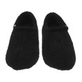 thumbnail image 2 of 1 par de mocasines de felpa acogedores con espuma viscoelástica, zapatillas de casa cálidas para hombre, pantuflas de interior con forro de piel sintética y punta cerrada, color negro, talla 38-39, 2 of 8