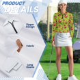 thumbnail image 5 of Uorisanigo Cute Ladybug Women's Golf Shirt Fashion Long Sleeve Women's Dry-Fit Golf Polo Shirts Versatile Zip Up Collar Athletic Tops for Workout Sports, 5 of 7
