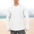 thumbnail image 4 of AZZAKVG Men'S Upf 50+ Sun Hoodie Shirts Long Sleeve / Lightweight Fishing Rash Guard Thumb Holes Shirt Hiking Mountaineering Outdoor, 4 of 4