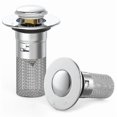 thumbnail image 1 of Bathroom Sink Pop Up Drain Stopper-Brass Core Sink Drain Straine ,Universal Basin Sink Plug Replacem, 1 of 5