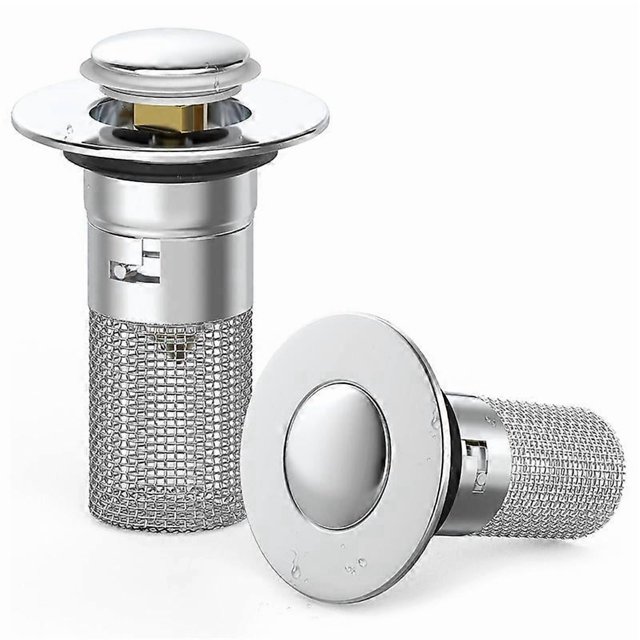Bathroom Sink Pop Up Drain Stopper-Brass Core Sink Drain Straine ,Universal Basin Sink Plug Replacem
