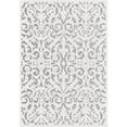 thumbnail image 3 of My Texas House Lady Bird 6'6" X 9'6" Gray Damask Outdoor Rug, 3 of 8