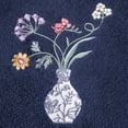 thumbnail image 2 of Linum Home Textiles 100% Turkish Cotton Stella 3PC Embellished Towel Set, Blue, 2 of 5