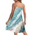 thumbnail image 7 of Jzuxvd Sleepwear Nightgowns for Women Built in Shelf Bra Casual Sexy Padded Full Under DressesLight BlueXXL, 7 of 7