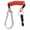 Red, variant on CZSCPDAW Stainless Steel Trailer Breakaway Cable with Coiled Spring, Carabiner and Pull Pin for RVs and Boats