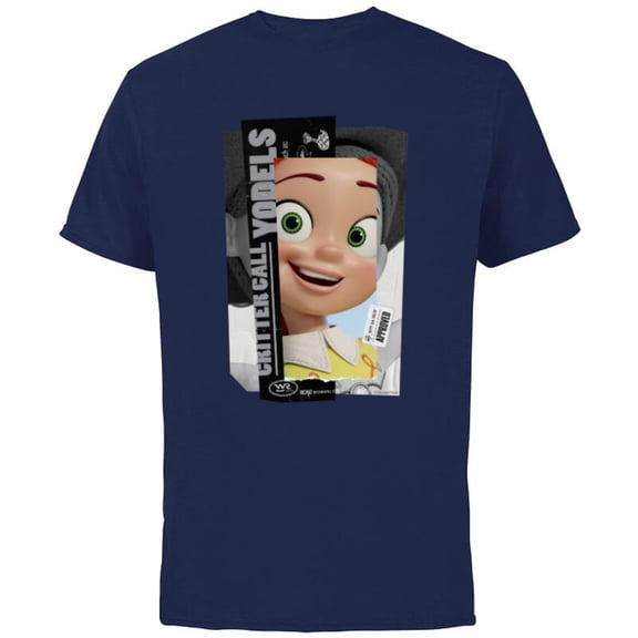 Disney and Pixar’s Toy Story 2 Jessie Critter Call Yodels - Short Sleeve Cotton T-Shirt for Adults - Customized-Navy