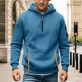 thumbnail image 2 of Breezora Boys Cozy Fleece Lined Pullover Hoodie for Fall and Winter Casual Comfort Wear 150 Size Sky Blue, 2 of 6