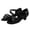 X-48Black, variant on Children Girls Sandals Soft Sole Non Open Toe Fashionable Comfortable Latin Dance Shoes For Stage Performance,Gold,5-5.5 Years