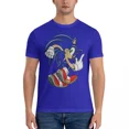 thumbnail image 3 of Camiseta de hombre Running Boom Sonic-c The Hedgehog-g de algodón puro, novedad, camisetas de manga corta con cuello redondo, idea de regalo, camisetas vintage, 3 of 4