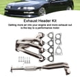 thumbnail image 4 of Steel Manifold Exhaust Racing Header Stainless Fit for Honda Prelude 2.2L 1993-1996, 4 of 8