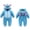 Blue Planet, variant on MICHLEY Unisex Infant Toddler Animal Flannel Hooded Romper Jumpsuit, Fall Winter Warm Soft One-Piece Onesie, Machine Washable, 0-3T
