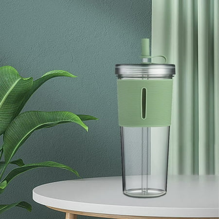 

Wgmhea Water Bottle Acrylic Travel Tumbler with Lid and Premium Insulated Double Wall Plastic Reusable Cups Clear/ High Resistance Leak Proof Tumbler Green