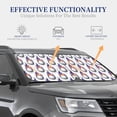 thumbnail image 4 of Gukieu Golf balls Print Car Windshield Sun Visor, Foldable Anti-UV Car Sun Visor Suitable for Vans, Trucks Car Accessories-Large, 4 of 6